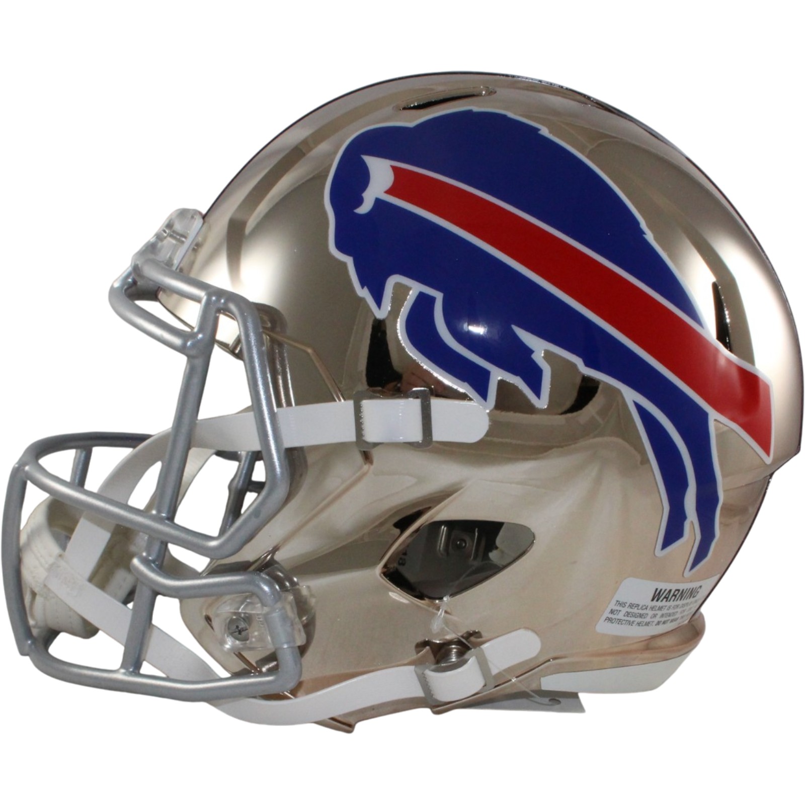 Buffalo Bills Full Size Replica Chrome Helmet Riddell New In Box 26735 3 Buffalo Bills Full Size Replica Chrome Helmet Riddell New In Box 26735