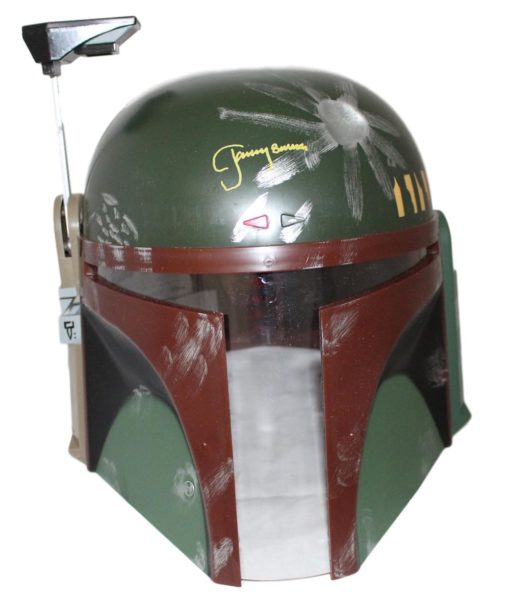 Jeremy Bulloch Autographed/Signed Star Wars Boba Fett Replica Helmet JSA 23917