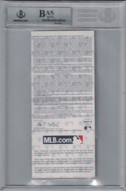 Madison Bumgarner Signed Giants 2014 World Series Game 2 Ticket MVP BAS 25223