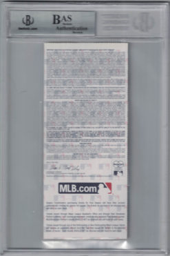 Madison Bumgarner Signed Giants 2014 World Series Game 6 Ticket MVP BAS 25222