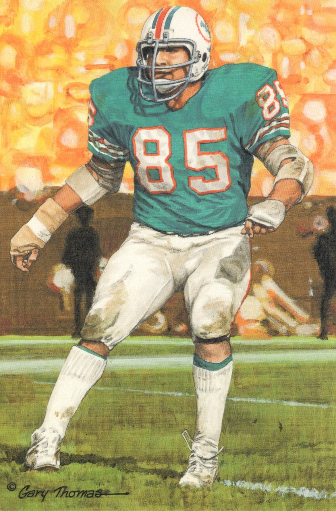 Nick Buoniconti Miami Dolphins Goal Line Art Card Class of 2001 58046 1 Nick Buoniconti Miami Dolphins Goal Line Art Card Class of 2001 58046
