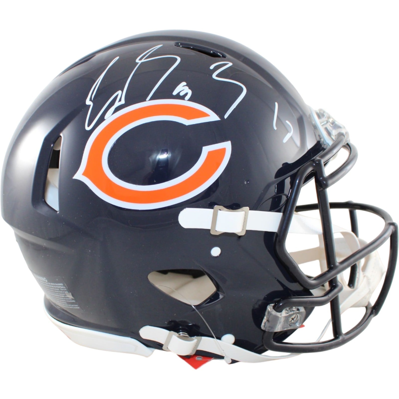 Luther Burden Autographed Chicago Bears Authentic Helmet Beckett WIT 58329