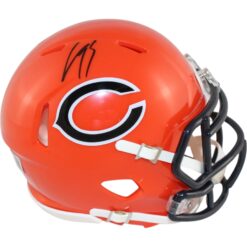 Luther Burden Autographed Chicago Bears Mini Helmet 22 Alt Beckett Witness 51852