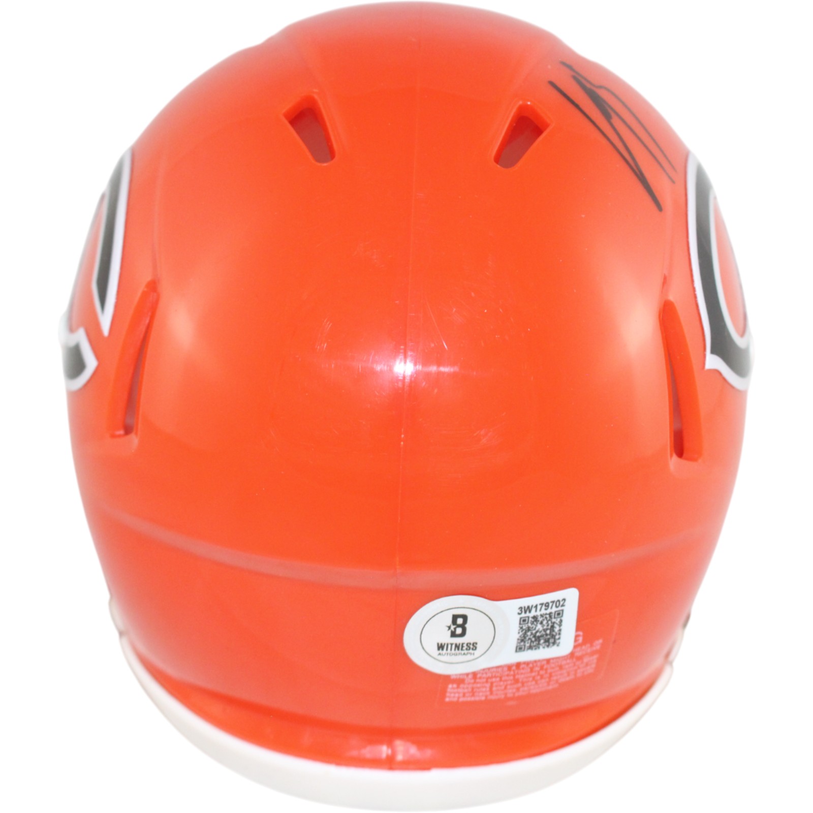 Luther Burden Autographed Chicago Bears Mini Helmet 22 Alt Beckett Witness 51852 3 Luther Burden Autographed Chicago Bears Mini Helmet 22 Alt Beckett Witness 51852