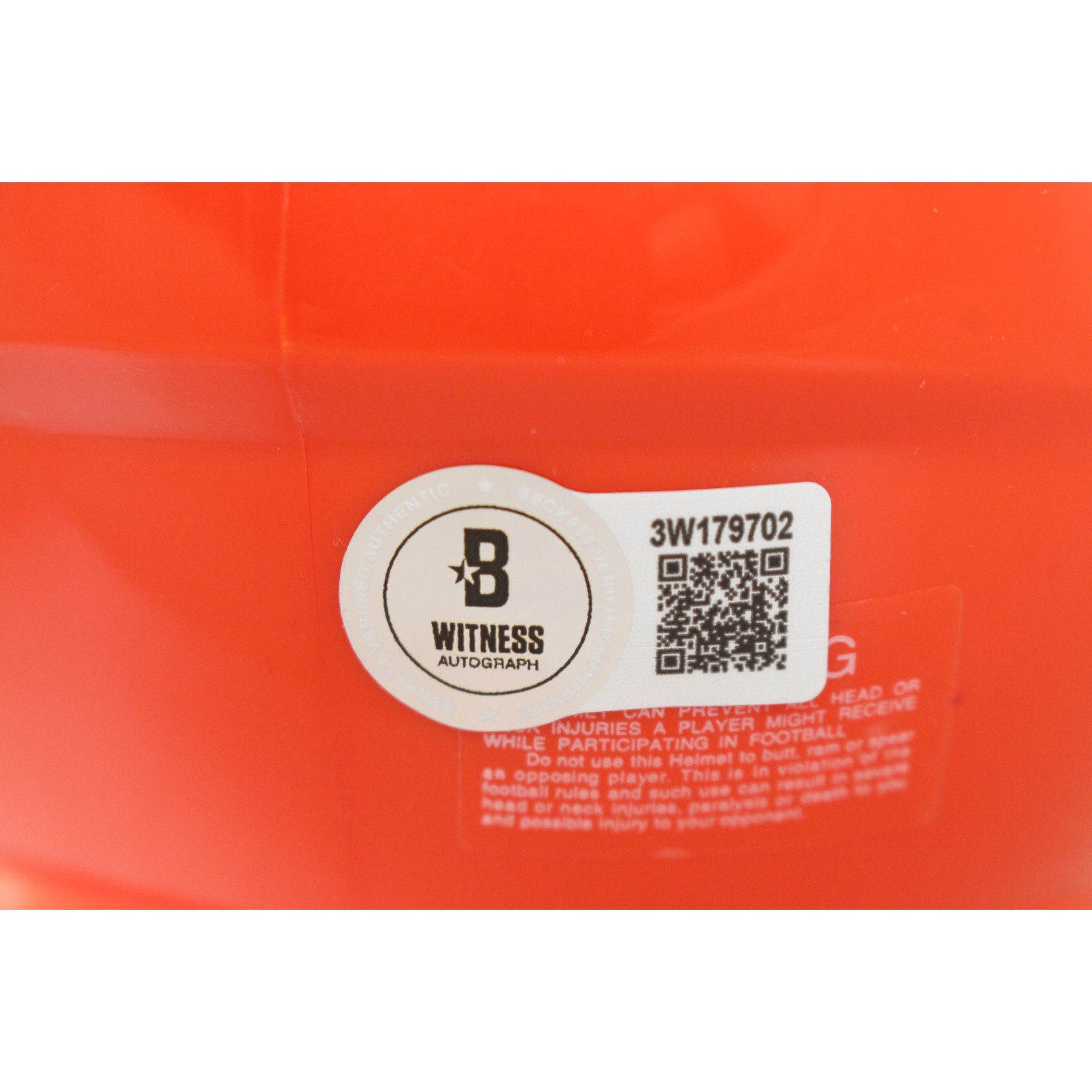 Luther Burden Autographed Chicago Bears Mini Helmet 22 Alt Beckett Witness 51852 4 Luther Burden Autographed Chicago Bears Mini Helmet 22 Alt Beckett Witness 51852