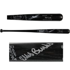 Ellis Burks Signed Colorado Rockies Game Used Louisville Slugger Black Bat 53929
