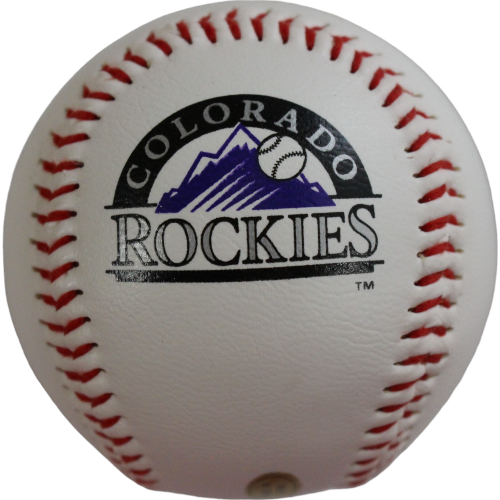Ellis Burks Autographed Colorado Rockies Logo Baseball Beckett 44352