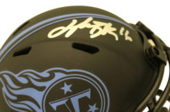 Treylon Burks Autographed Tennessee Titans Eclipse Mini Helmet Beckett