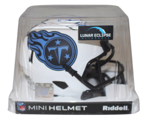 Treylon Burks Autographed Tennessee Titans Lunar Mini Helmet Beckett