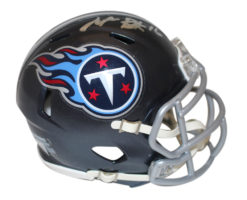 Treylon Burks Autographed Tennessee Titans Speed Mini Helmet Beckett