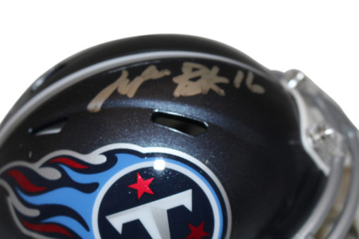 Treylon Burks Autographed Tennessee Titans Speed Mini Helmet Beckett