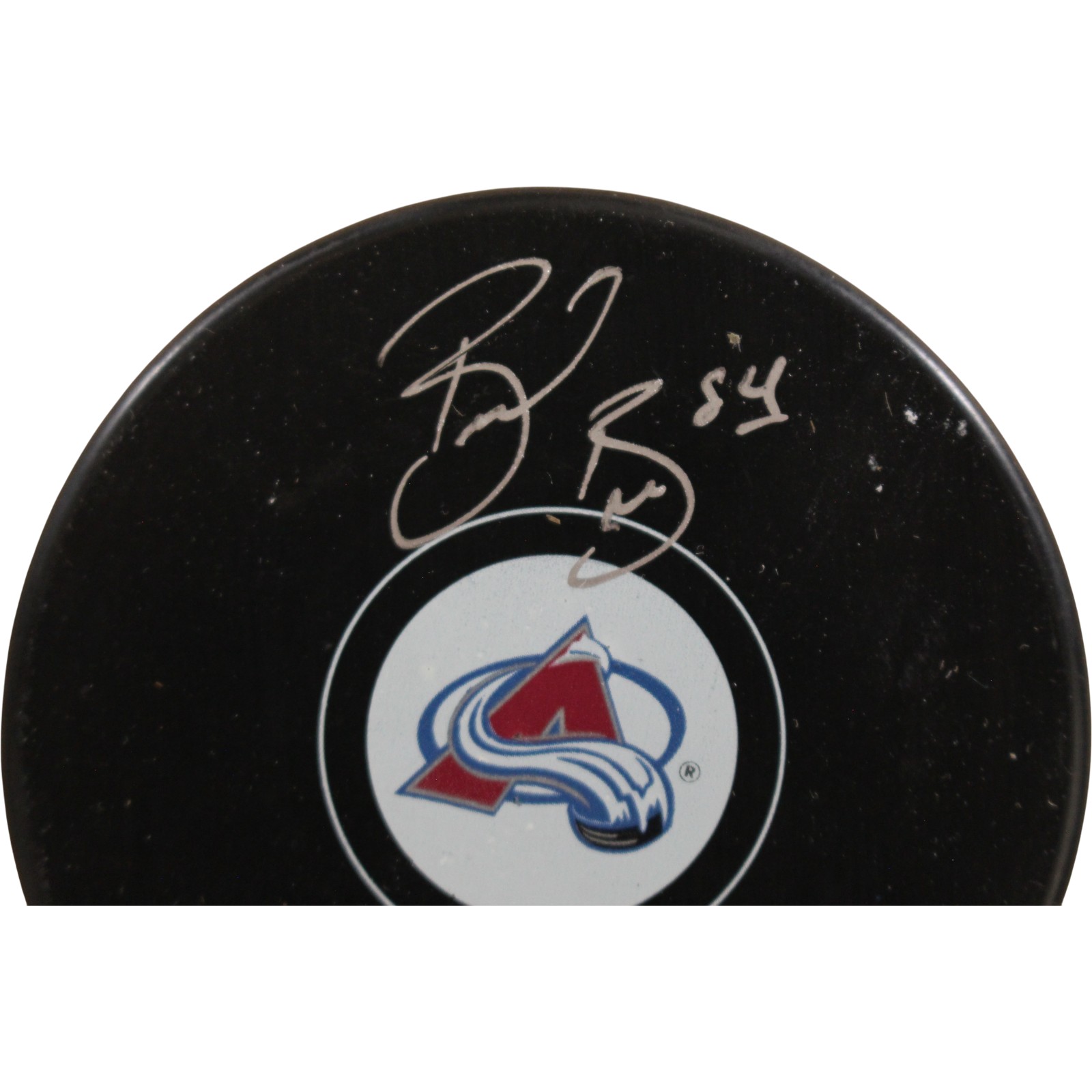 Brian Burns Autographed/Signed Colorado Avalanche Logo Puck Fanatics 54971