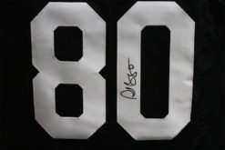 Plaxico Burress Autographed/Signed Pro Style Black XL Jersey 25101