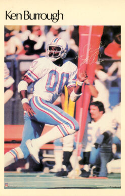 Ken Burrough Houston Oilers Mini Poster 39/50 Marketcom 46229