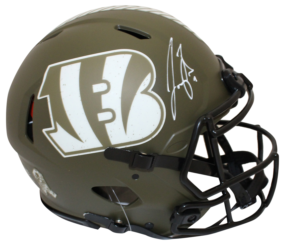 Joe Burrow Signed Cincinnati Bengals Authentic Salute Helmet FAN