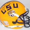 Joe Burrow Autographed/Signed LSU Tigers Yellow Mini Helmet Heisman BAS 26175