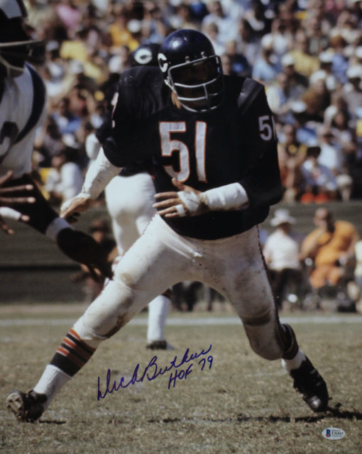 Dick Butkus Autographed/Signed Chicago Bears 16x20 Photo HOF BAS 29049