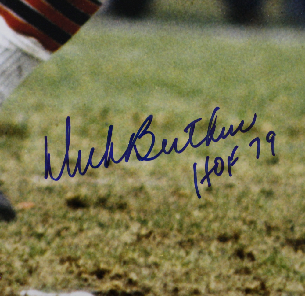 Dick Butkus Autographed Chicago Bears Dry Mounted 16x20 Photo Beckett