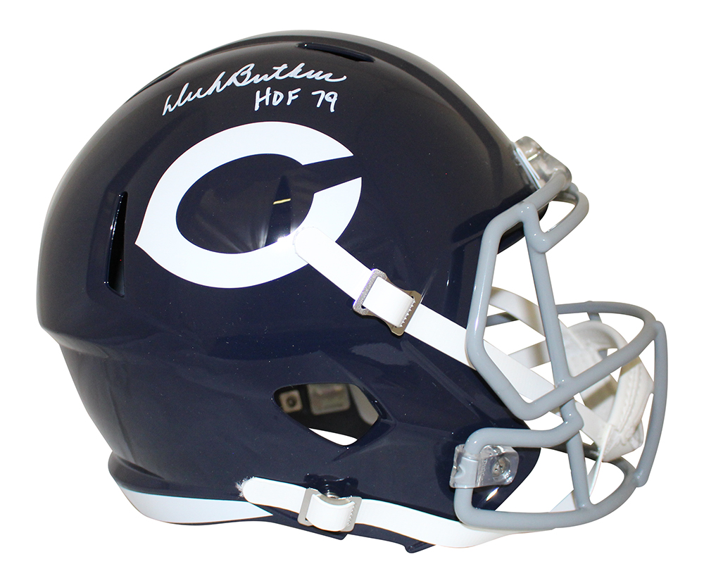 Dick Butkus Autographed Chicago Bears F/S Color Rush Helmet HOF JSA 28634