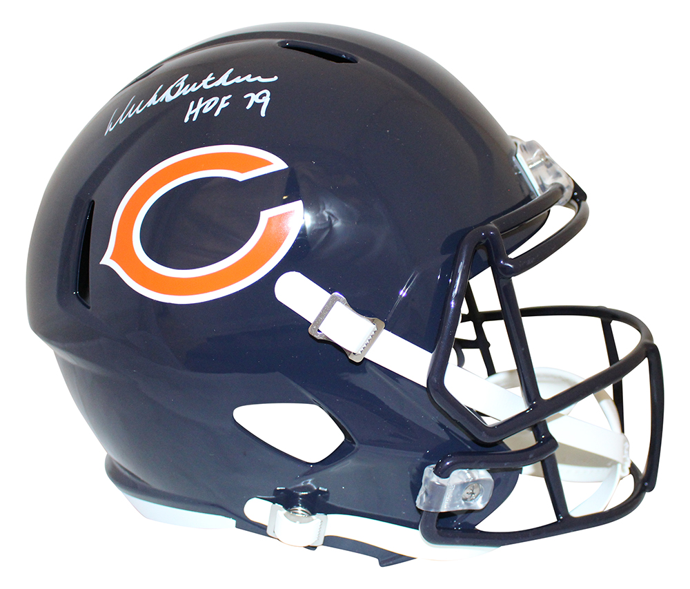 Dick Butkus Autographed/Signed Chicago Bears F/S Speed Helmet HOF JSA 28632