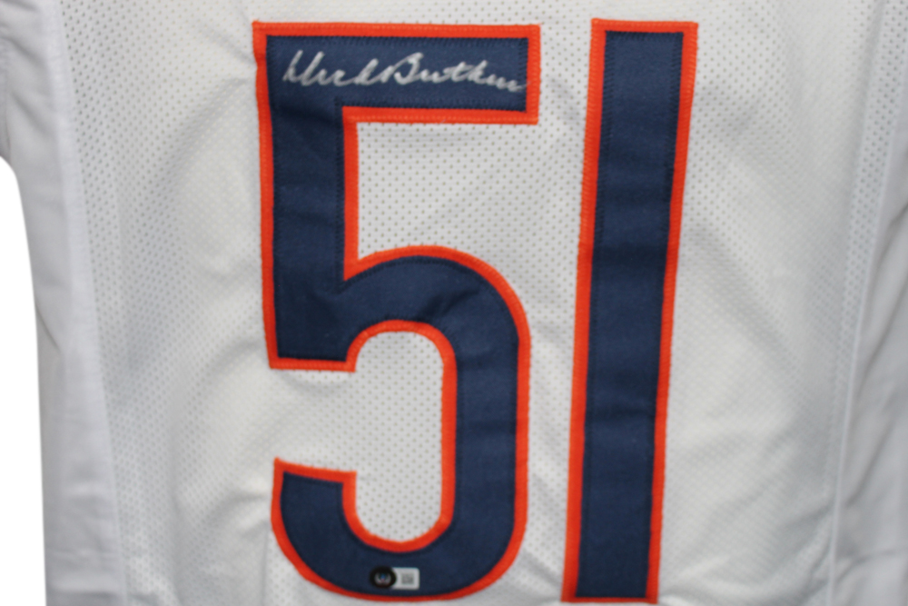 Dick Butkus Autographed/Signed Pro Style White XL Jersey Beckett