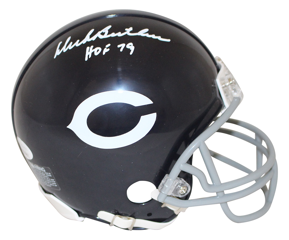 Dick Butkus Autographed/Signed Chicago Bears TB Mini Helmet HOF JSA 28629