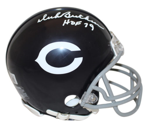 Dick Butkus Signed Chicago Bears VSR4 1962-73 Mini Helmet HOF Beckett