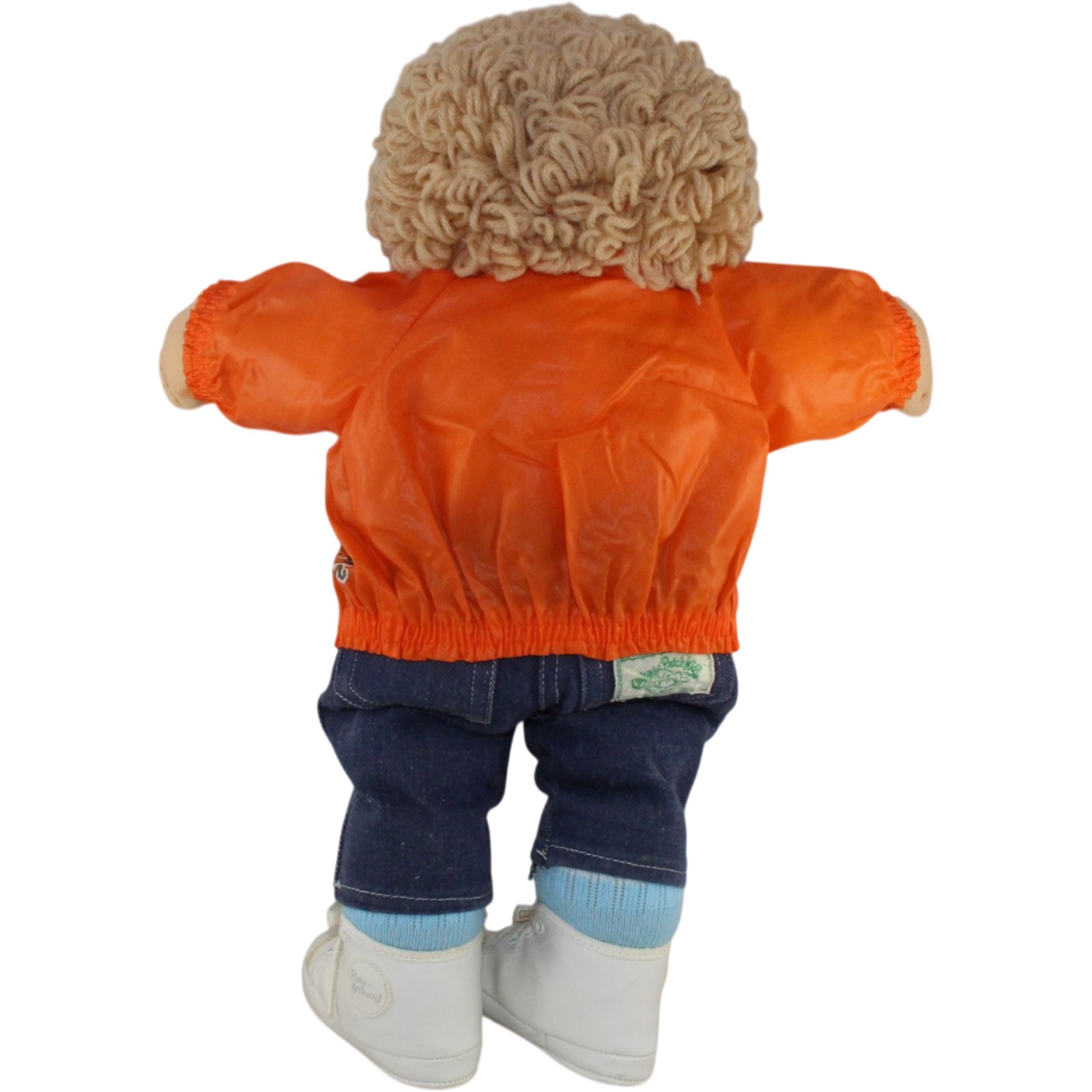 1983 Cabbage Patch Kids Collectible Blonde Green Eyes Jacket Jeans Doll 55515