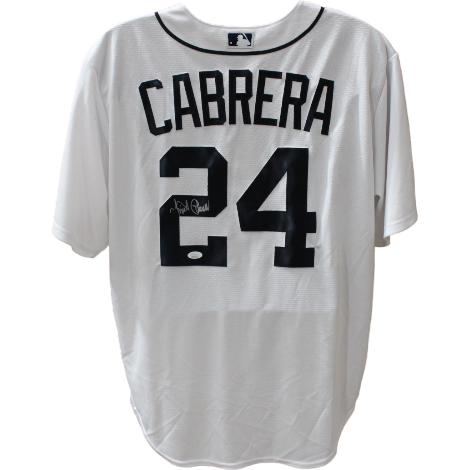 Miguel Cabrera Signed Detroit Tigers White Majestic Jersey JSA 44652 Denver Autographs
