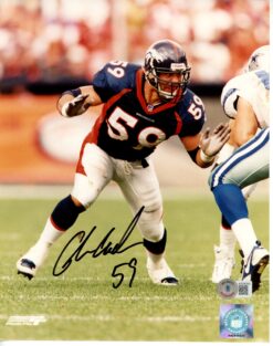 Glenn Cadrez Autographed/Signed Denver Broncos 8x10 Photo Beckett 55854