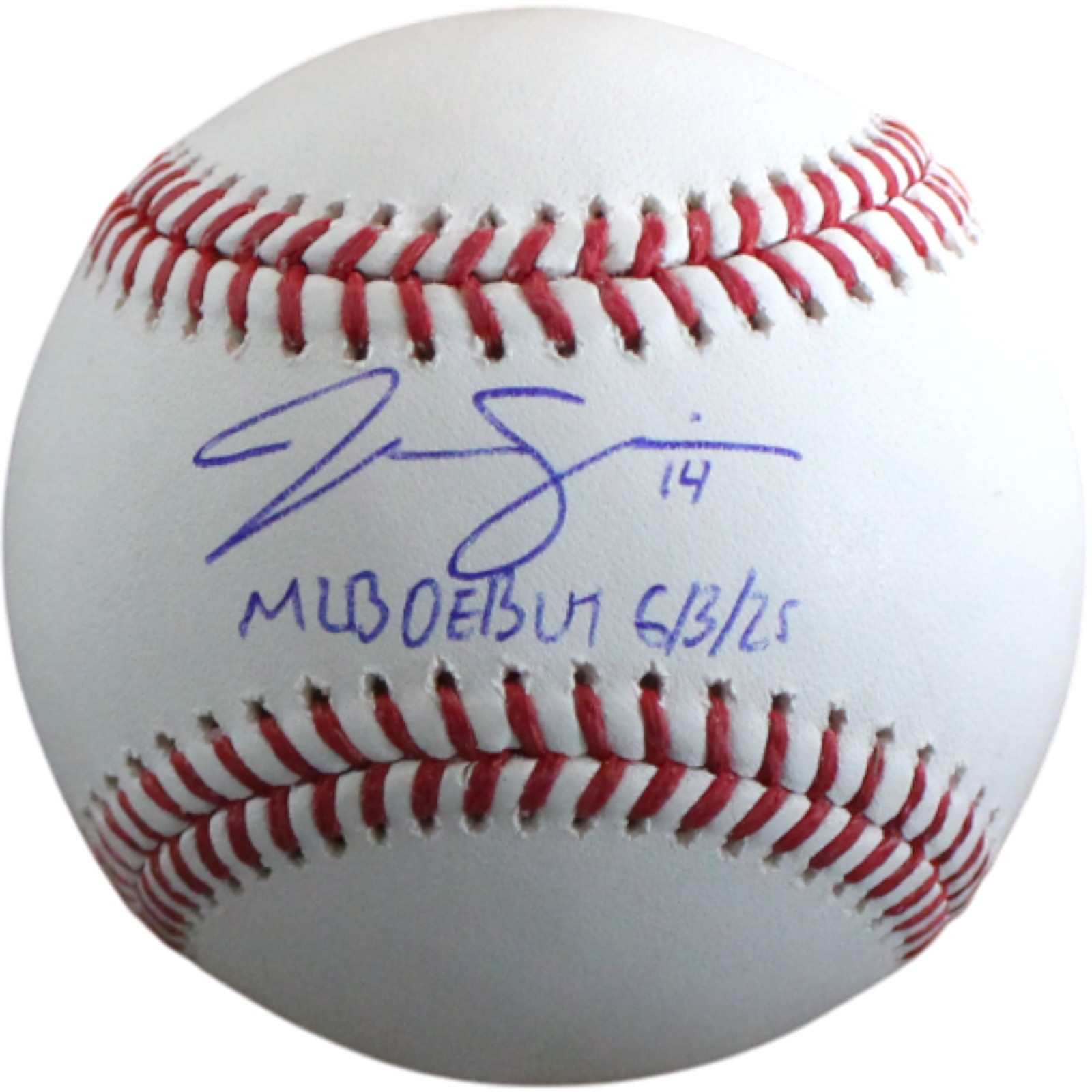Jac Caglianone Autographed Kansas City Royals OML Baseball Debut Fanatics 54496
