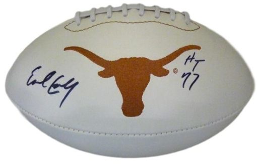 Earl Campbell Autographed/Signed Texas Longhorns Logo Football HT BAS 26817