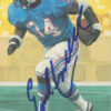 Earl Campbell Autographed Houston Oilers Goal Line Art Card Blue 24348