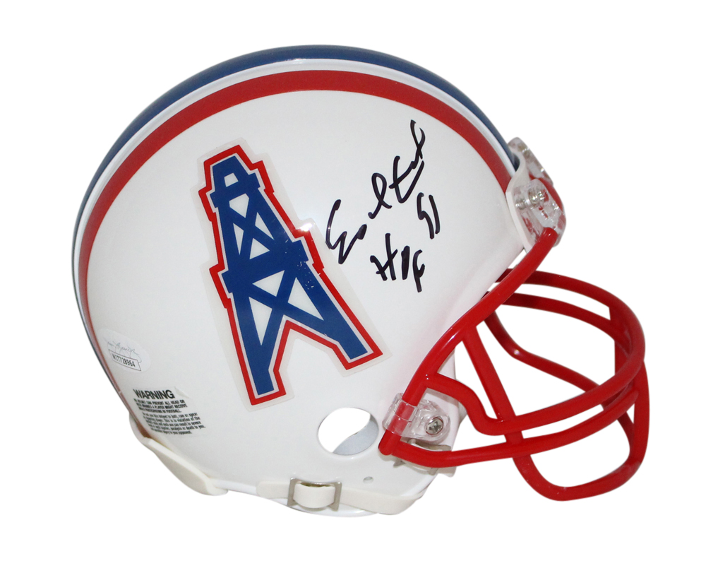 Earl Campbell Autographed/Signed Houston Oilers 1981 Mini Helmet JSA