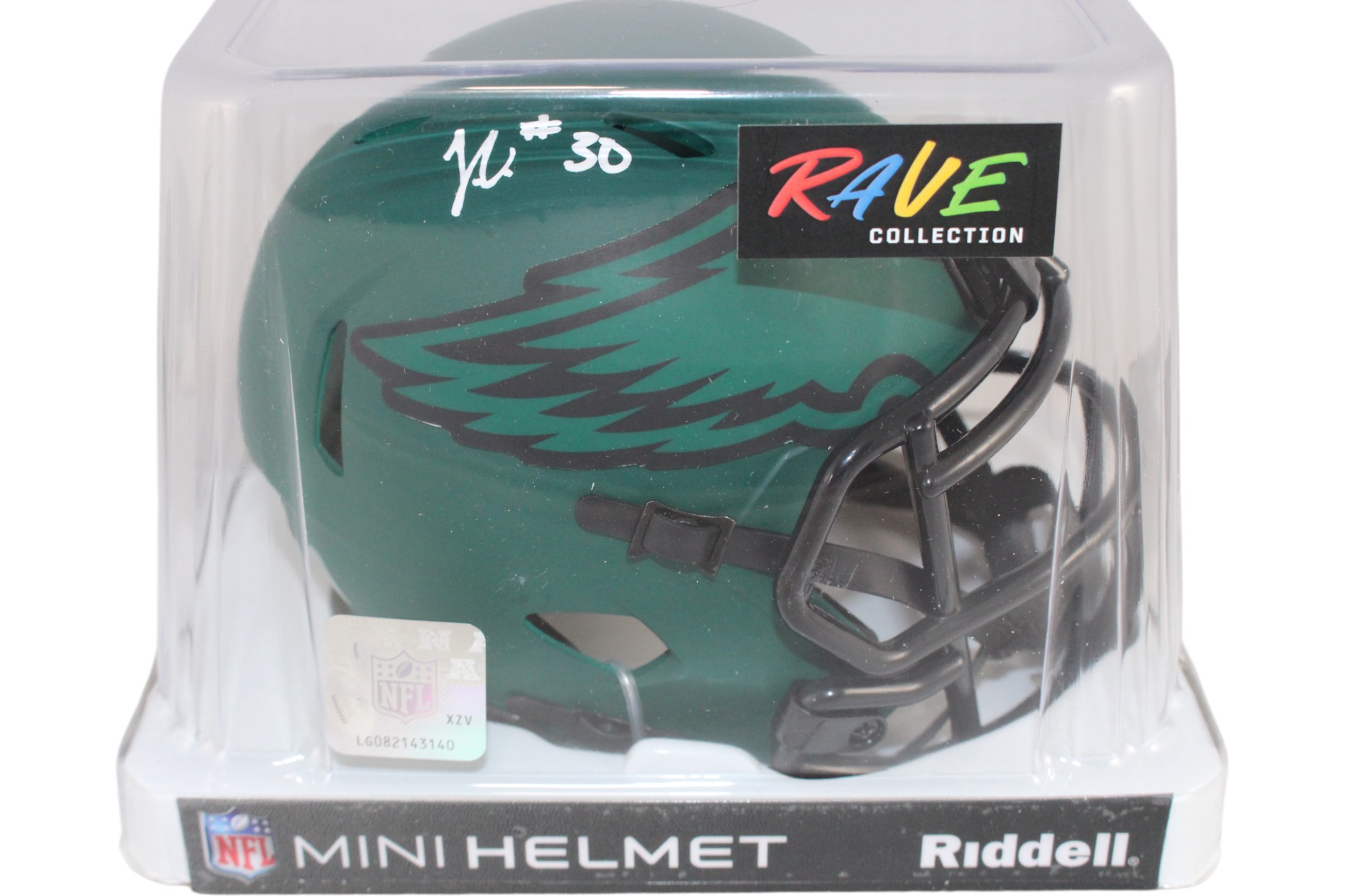 Jihaad Campbell Autographed Philadelphia Eagles Mini Helmet Rave Beckett 52732 5 Jihaad Campbell Autographed Philadelphia Eagles Mini Helmet Rave Beckett 52732