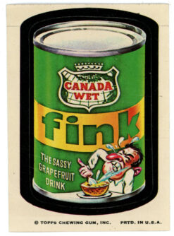 1973 Topps Wacky Packages Series 1 Canada Wet Fink