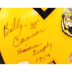 Billy Cannon Autographed LSU Tigers VSR4 Mini Helmet Heisman Beckett 52750