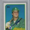 Jose Canseco Signed Oakland Athletics 1989 Topps #500 Trading Card BAS 27027