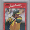 Jose Canseco Signed Oakland Athletics 1990 Donruss #125 Trading Card BAS 27050