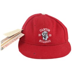 Canton Bulldogs Vintage Red Roman Throwbacks Fitted 7 1/4 Hat AS IS 56035
