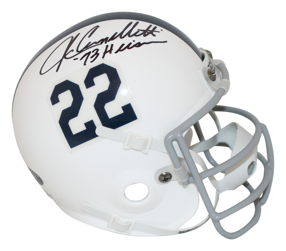 John Cappelletti Signed Penn State TB Schutt Mini Helmet Heisman BAS