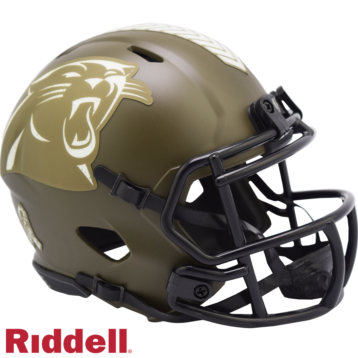 Carolina Panthers Riddell New In Box 2022 Salute to Service Mini Helmet 35124
