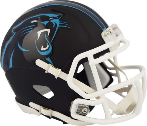 Carolina Panthers Black Matte Speed Mini Helmet New In Box 11747