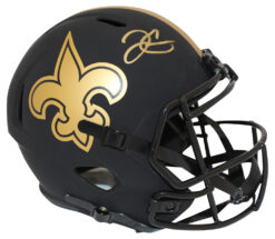 Derek Carr Signed New Orleans Saints F/S Eclipse Speed Helmet Beckett