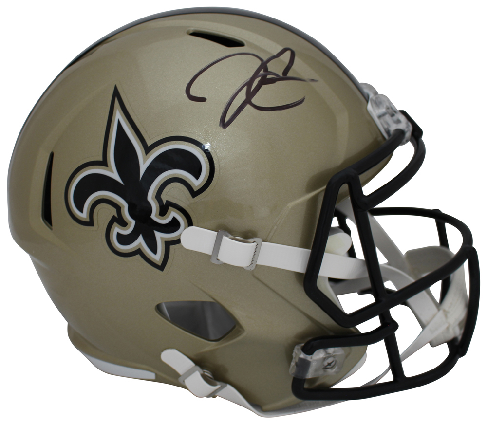 Derek Carr Autographed New Orleans Saints F/S Speed Helmet Beckett
