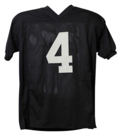 Derek Carr Autographed Signed Oakland Raiders Custom XL Black Jersey BAS 21156 Denver Autographs