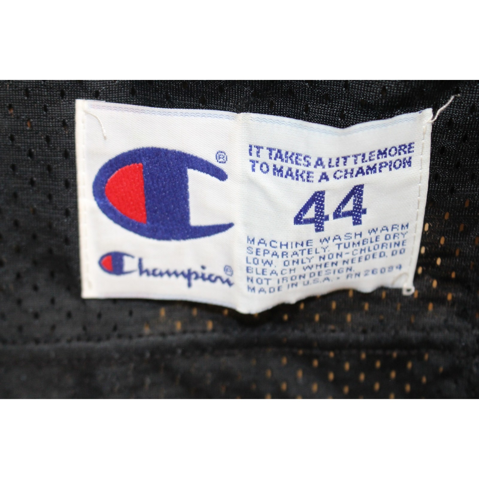 Rae Carruth Carolina Panthers Champion Black Size 44 Unautographed Jersey 55505