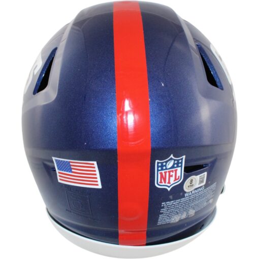 Abdul Carter Signed New York Giants SpeedFlex Color Rush Helmet Beckett 51257