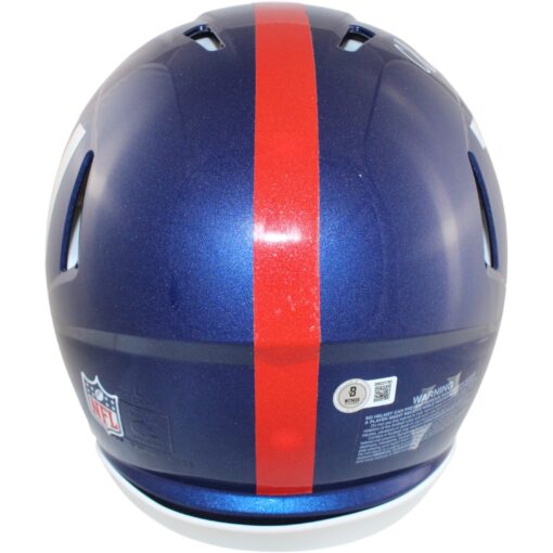 Abdul Carter Autographed New York Giants Authentic Helmet Beckett Witness 51252