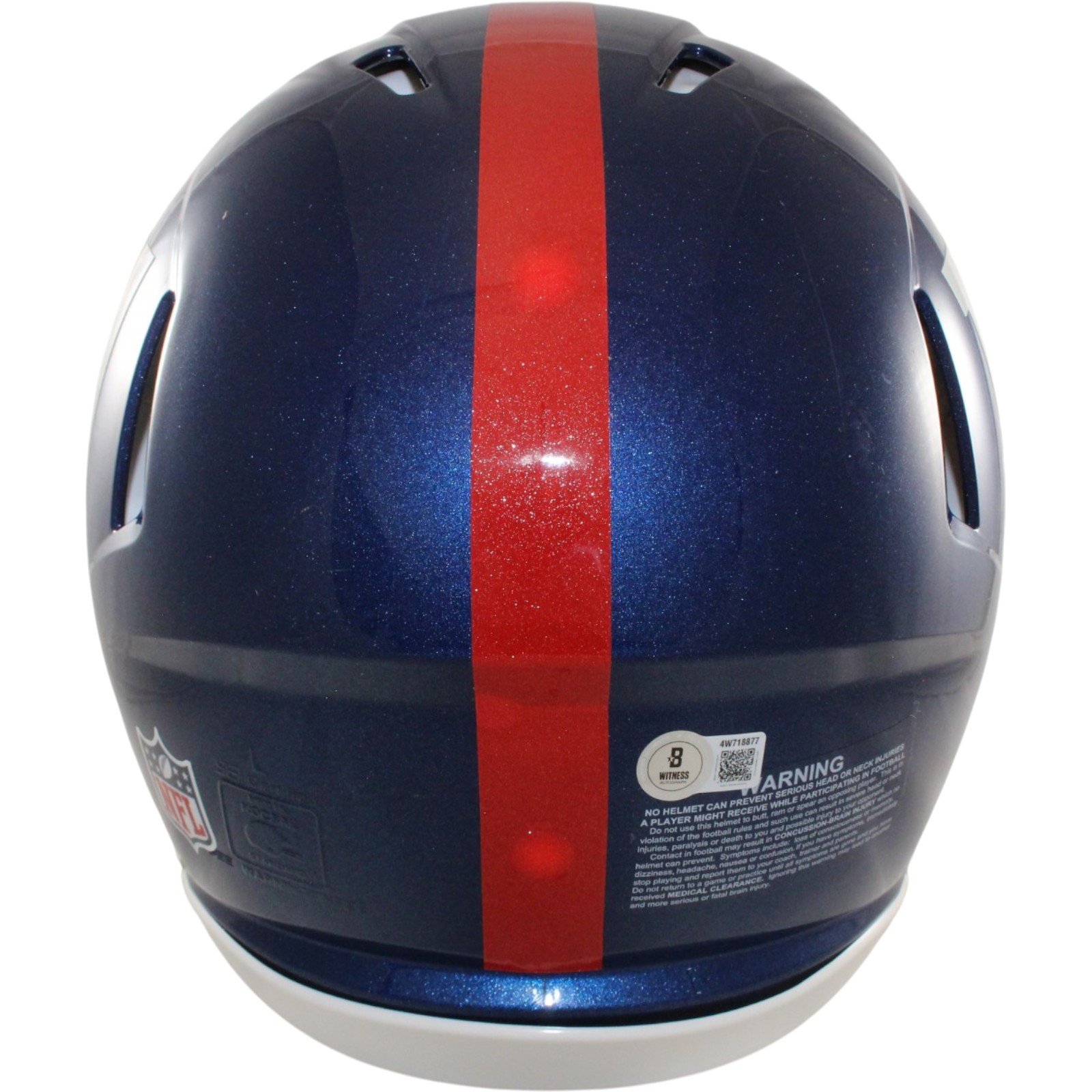 Abdul Carter Autographed New York Giants Authentic Helmet Beckett Witness 56872 4 Abdul Carter Autographed New York Giants Authentic Helmet Beckett Witness 56872